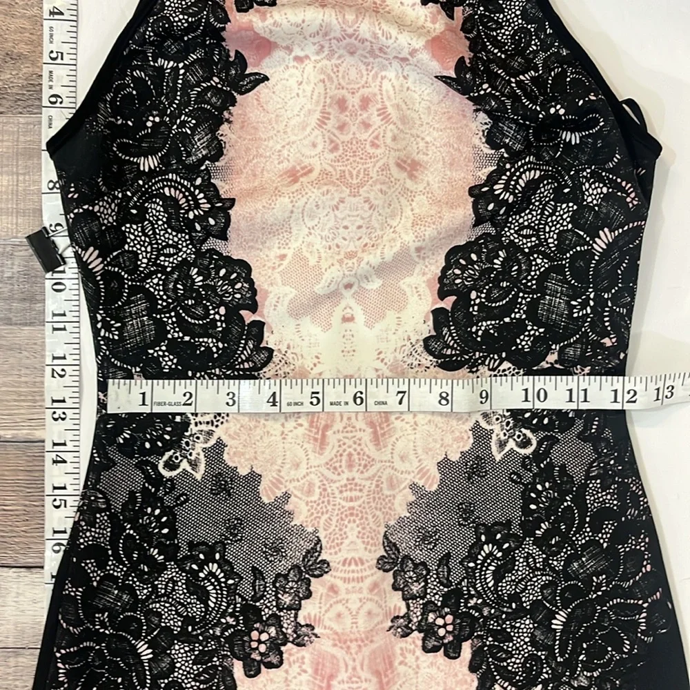 B Darlin  Womens Juniors' Printed High-Neck Bodycon Dress size 1 / 2 - Picture 11 of 13